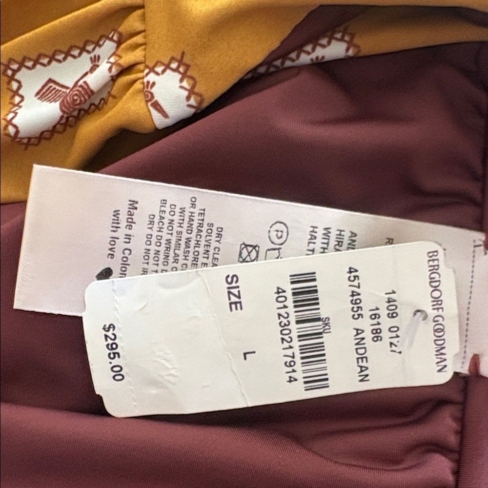 Johanna Ortiz Andean Yellow Hiram Bikini Top NWT $295 - Picture 6 of 6